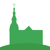 Graafisessa kuvassa Varpaisjärven kirkon figuuri.
