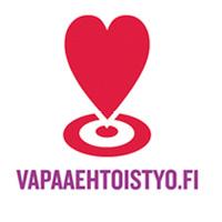 Sydänlogo ja vapaaehtoistyö.fi-teksti.